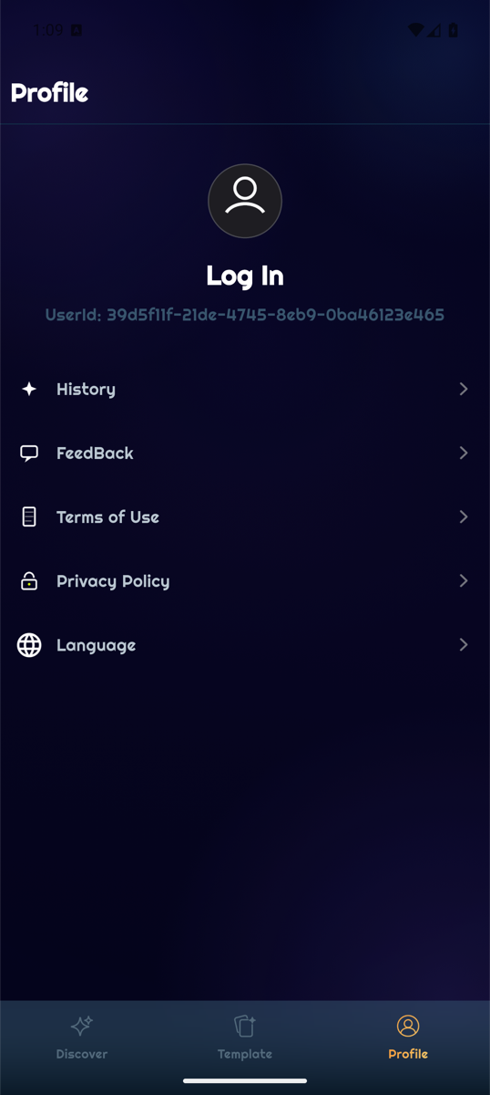 VisualNest profile and creation settings